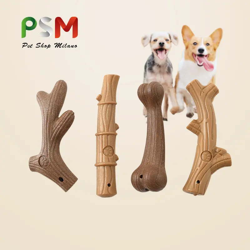 Bamboo Bone Dog Chew Toy, Durable and Chew Resistant Training Toy