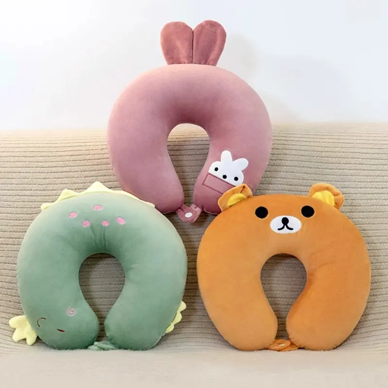U-shaped neck pillow for travel and napping