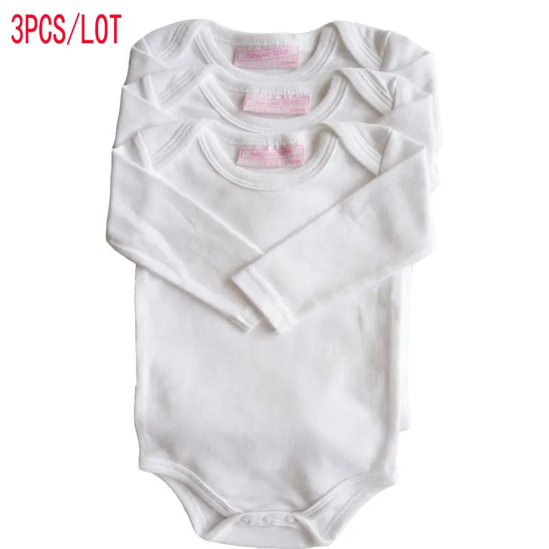 Pure Cotton Long-Sleeve Baby Romper for Newborns