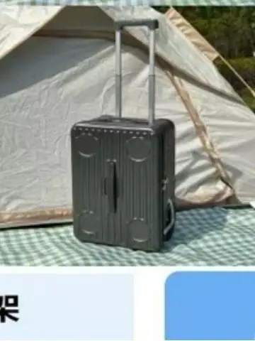 All-Aluminum Trolley Suitcase with Large All-Terrain Wheels