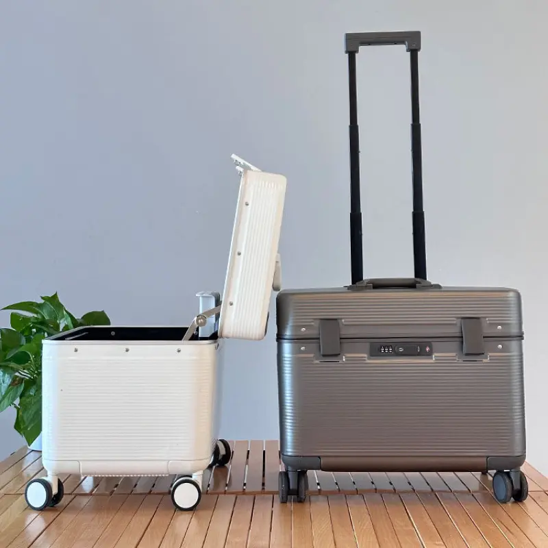 1009 Aluminiumrahmen-Trolley, Bordkoffer 20 Zoll, Universalrollen