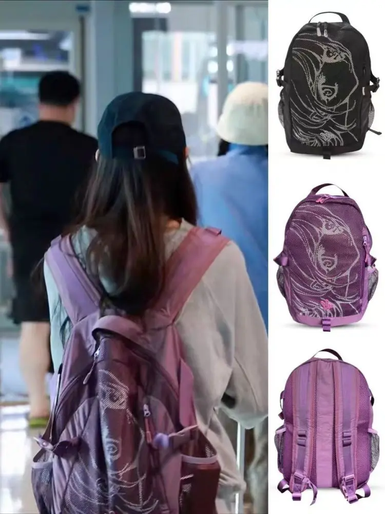 Korean-Style Y2K Anime Print Pirate Backpack, Niche Design
