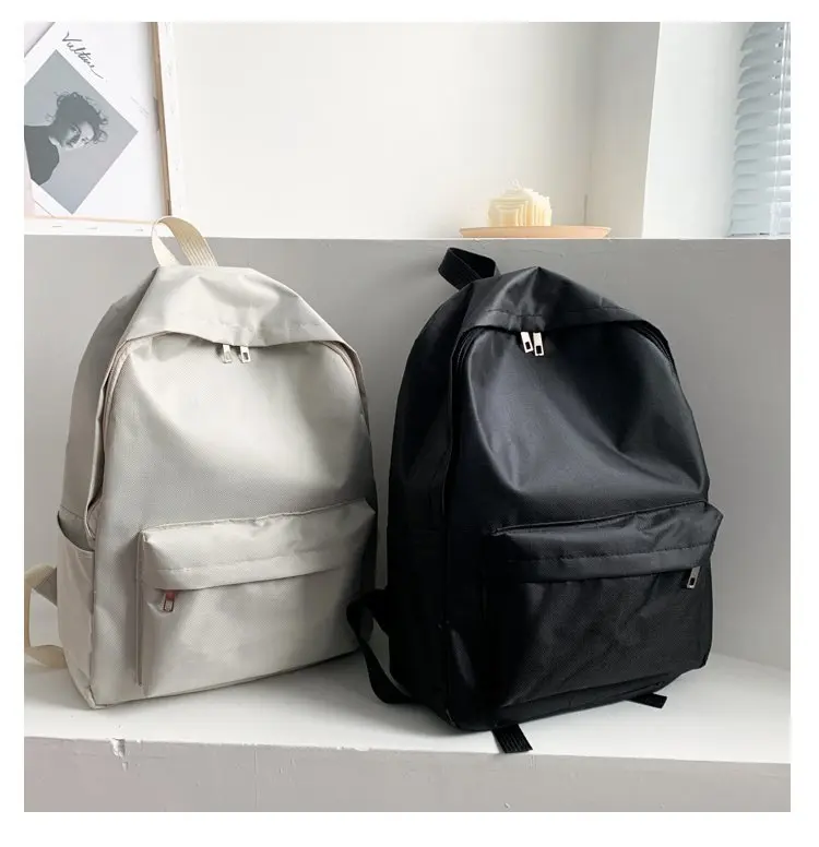 College Style Oxford Cloth Backpack, Large Capacity Breathable Travel Bag