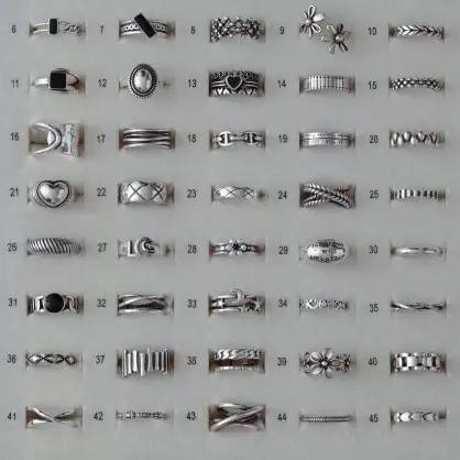 Lanzi beliebter Ring aus Thai-Silber für Damen, minimalistisches Design, vielseitig kombinierbar, stapelbar, 925er Silberschmuck