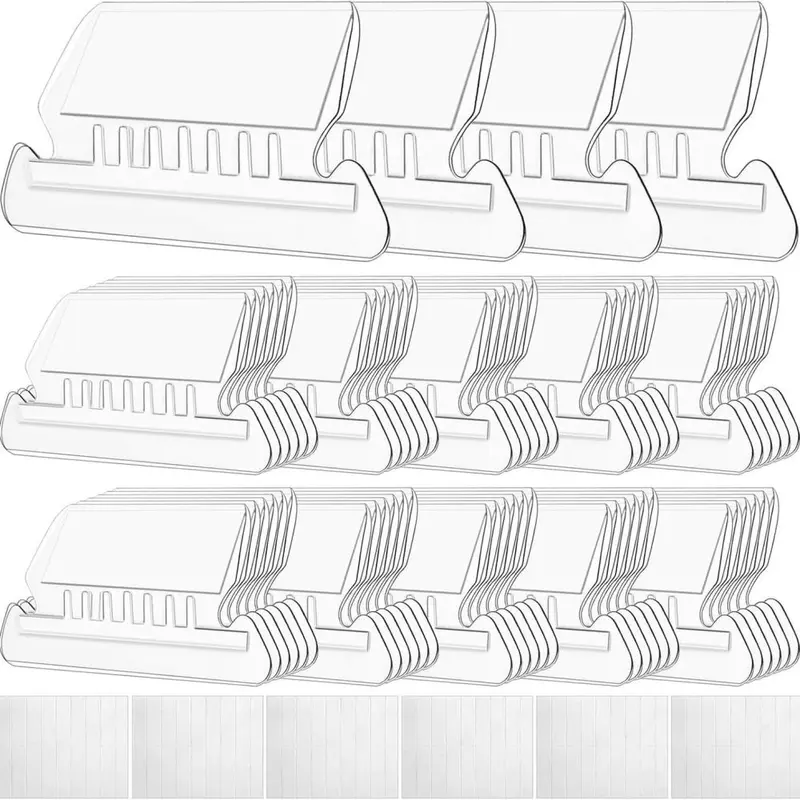 Transparent Plastic Hanging File Folder Tab Labels