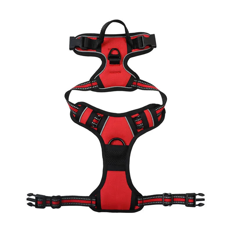 Reflective Nylon Webbing Harness for Large and Medium Dogs