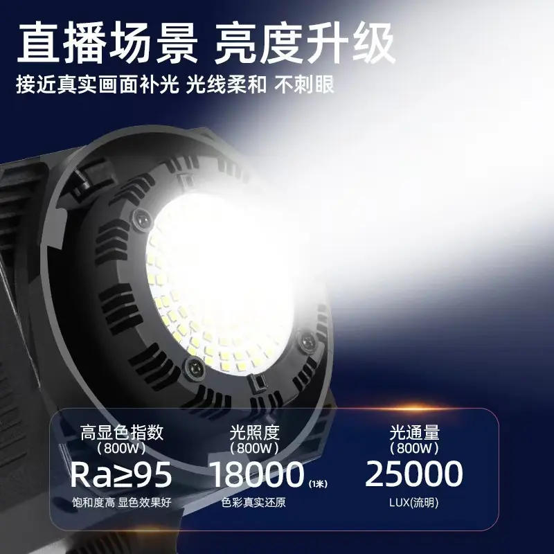 Live Streaming LED Photography Light Video Lighting Fill Light Ambiance Light Remote Control Stand Three-Color 100W Daylight Lamp