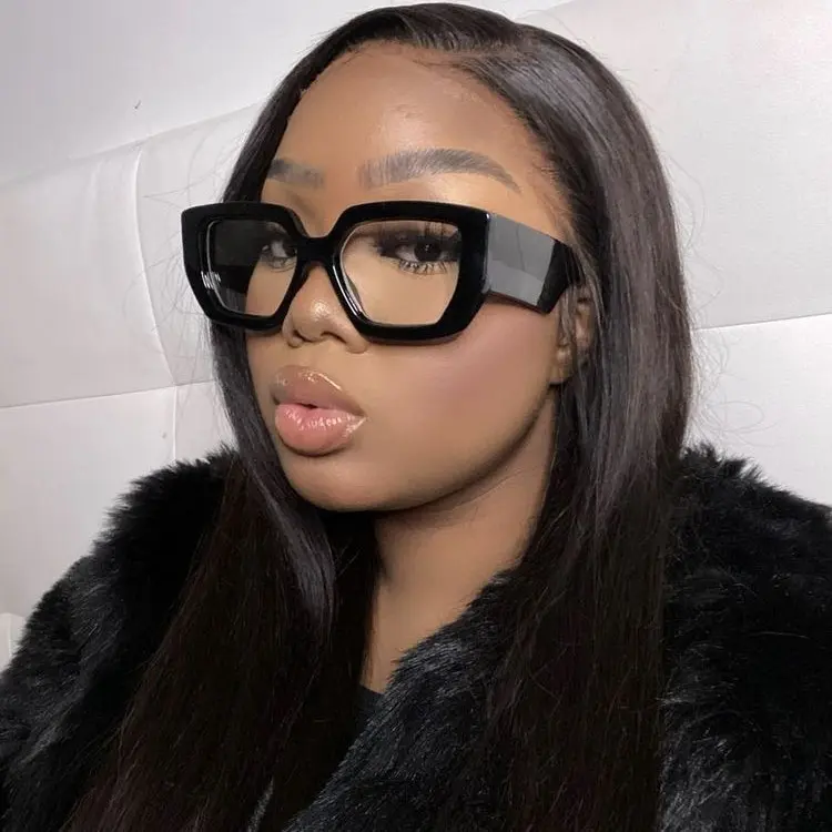 Retro-Brille mit Klarglas, Blaulichtfilter, Damen