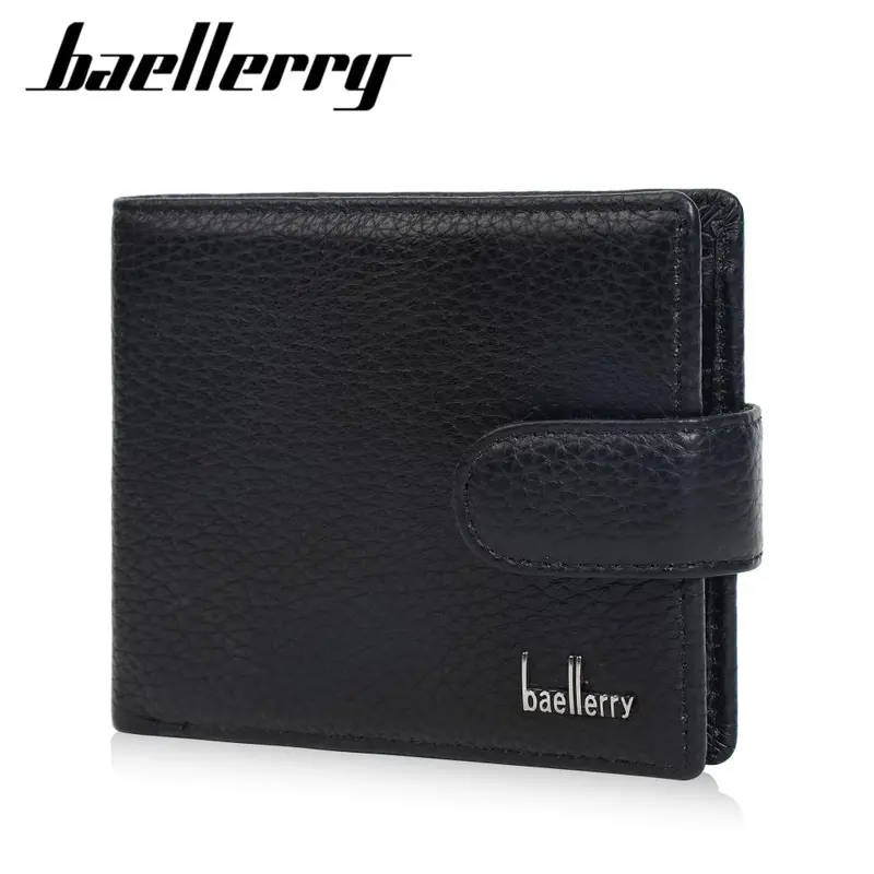 Men's Genuine Leather Wallet with Zipper Coin Pocket