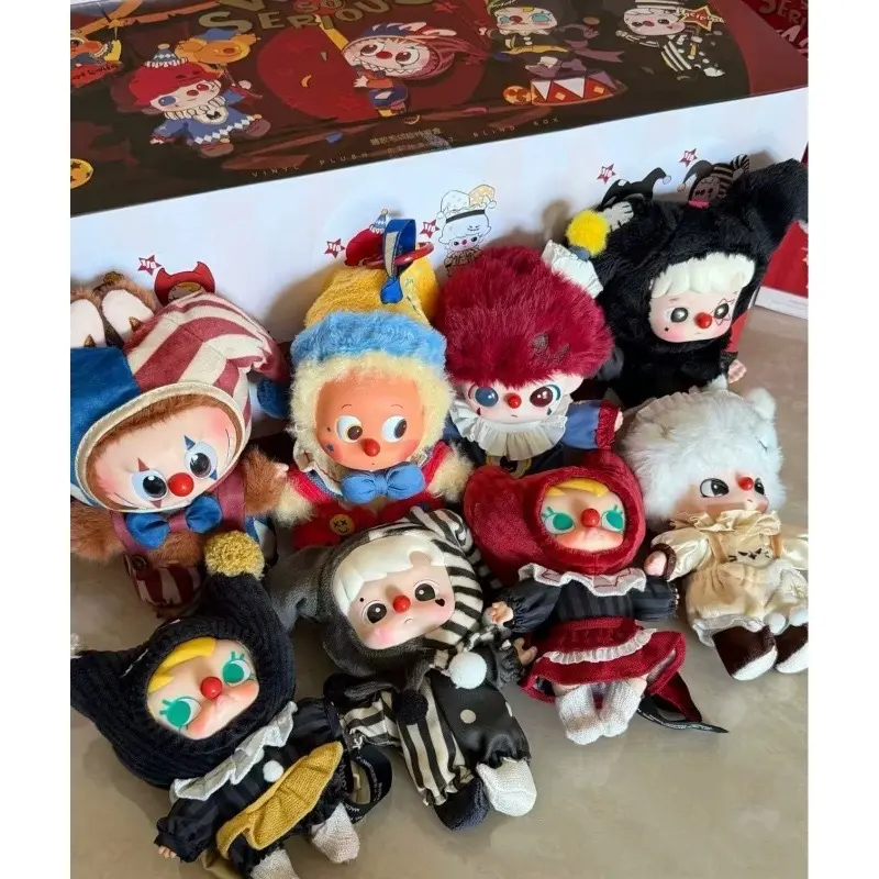 PQPMATR WHY SO Cadılar Bayramı palyaço serisi vinil yüzlü peluş anahtarlık