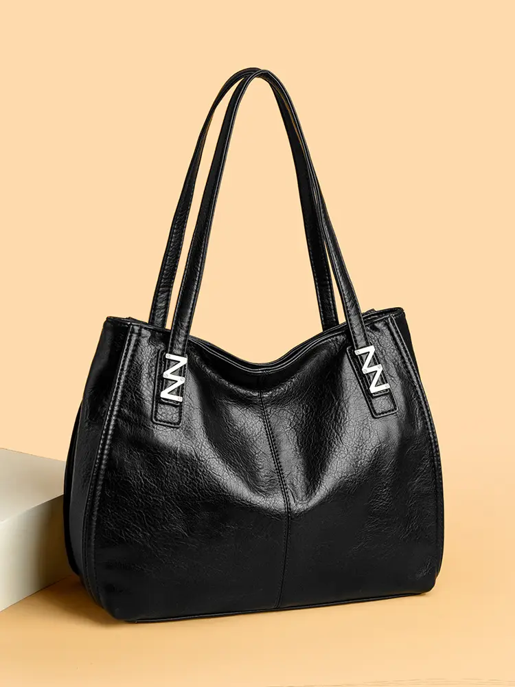 Women's Soft Leather Tote Bag, Large Capacity, 2026 Single Shoulder Bag