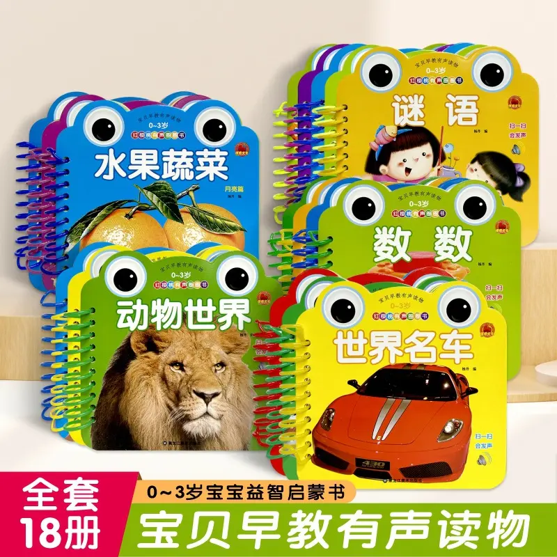 Baby Early Learning Circle Book with Poems, Animals, Numbers and Fruits