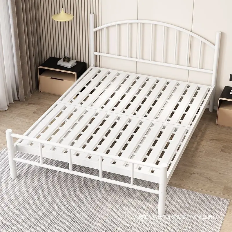 Black Iron Bed Frame Extra Thick Single and Double Size Bedroom Bed