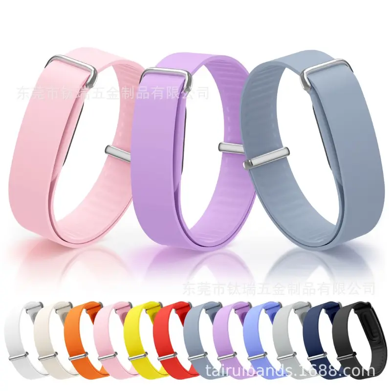 Silicone Loop Buckle Watch Band for Google Fitbit Air