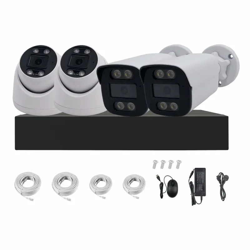 4 Kanallı POE Kamera Gözetim Seti - 5MP, TUYA Uyumlu