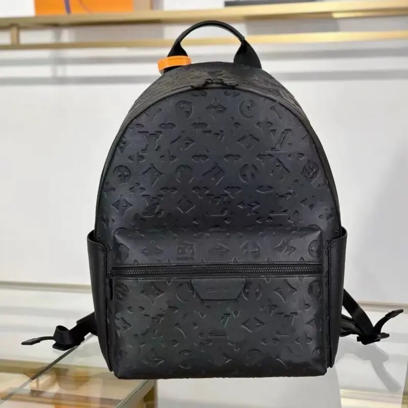 Men's Genuine Leather Business Backpack, Large Capacity