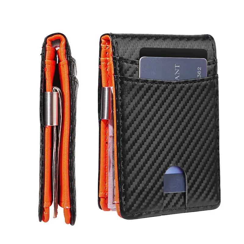 Carbon Fiber Dollar Bill Wallet with RFID Protection