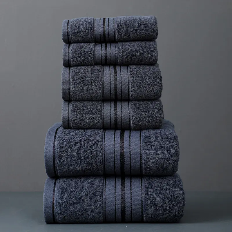 Cotton 6-Piece Towel Set Thick Bath Towels