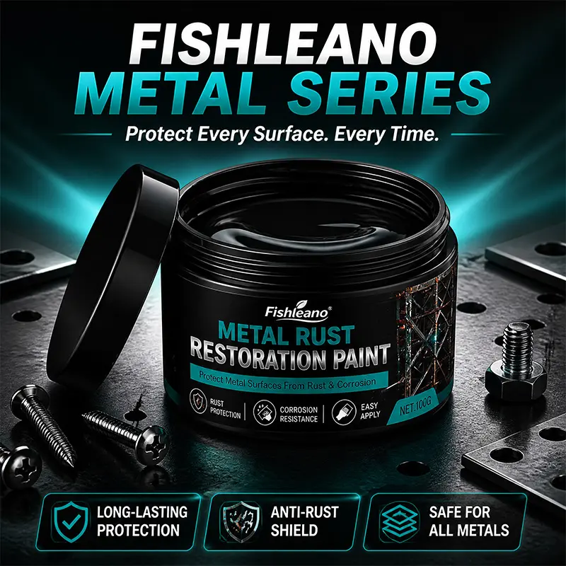 FISHLEANO metal pas önleyici onarım boyası, paslanmaz çelik bakım kremi