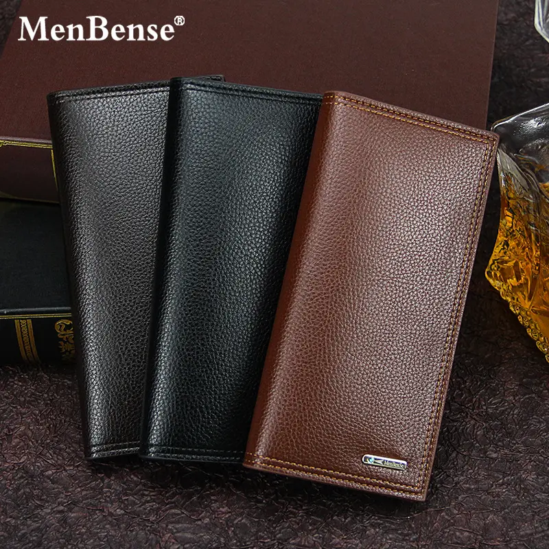 MenBense Men's Long Wallet, Magnetic Snap, Multi-Card Slots