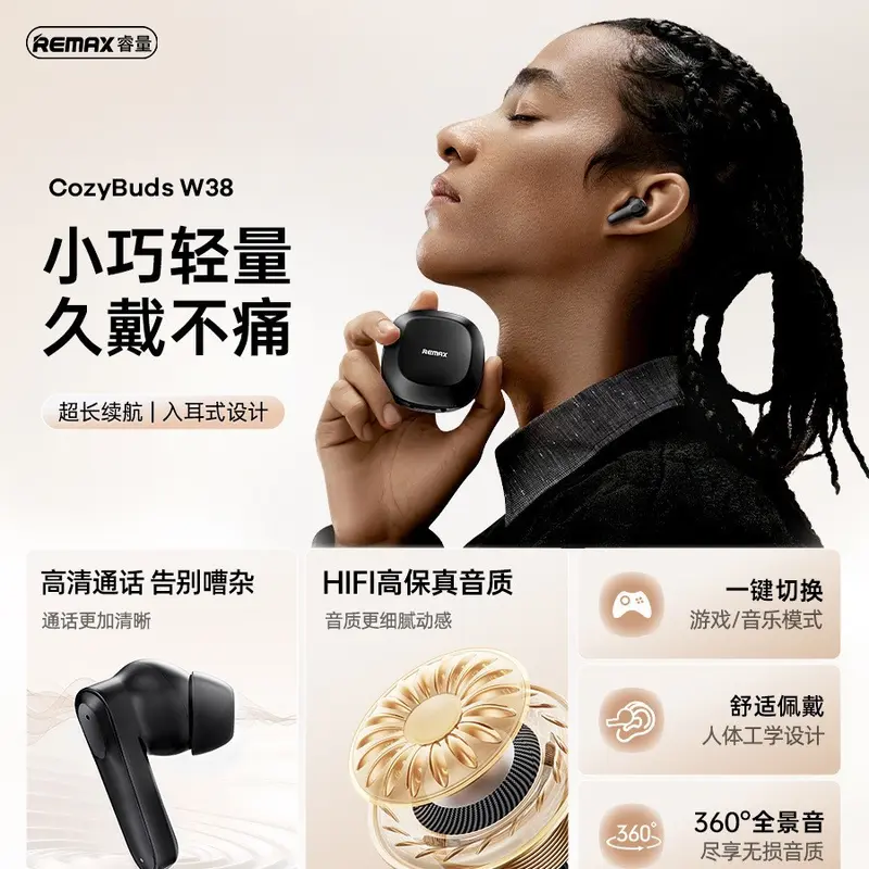 Remax True Wireless In-Ear Bluetooth Earphones 5.4