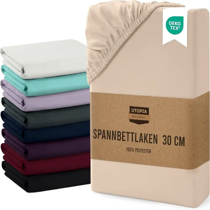 Solid Color Cotton Bedsheet Set, 4 Pieces, with Duvet Cover and Pillowcases