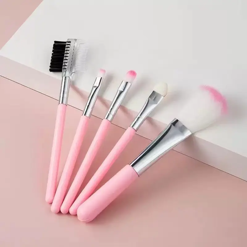5-Piece Makeup Brush Set Portable PVC Powder Kit Blush Brush Eyeshadow Brush Beauty Tools Makeup Manufacturer