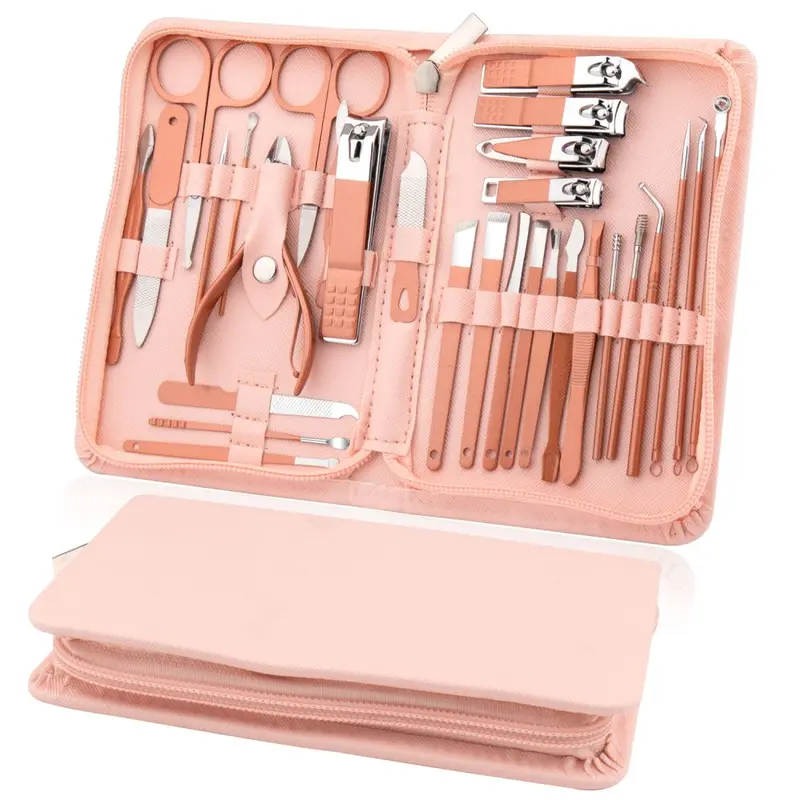 Nagelkunst-Werkzeugset 30-teilig mit Reißverschluss-Etui