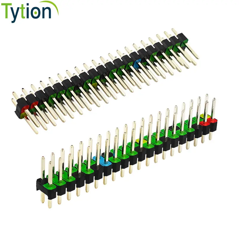 Raspberry Pi GPIO Pin Header 2x20P, 2,54 mm Aralıklı, Altın Kaplama