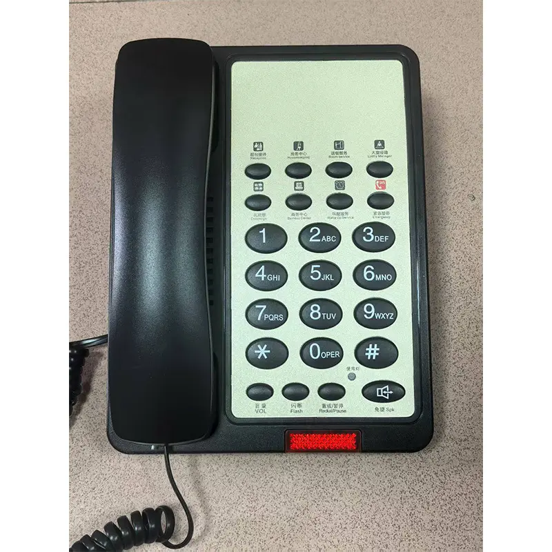 Hotel Room Landline Telephone with One-Touch Speed Dial for Guesthouses