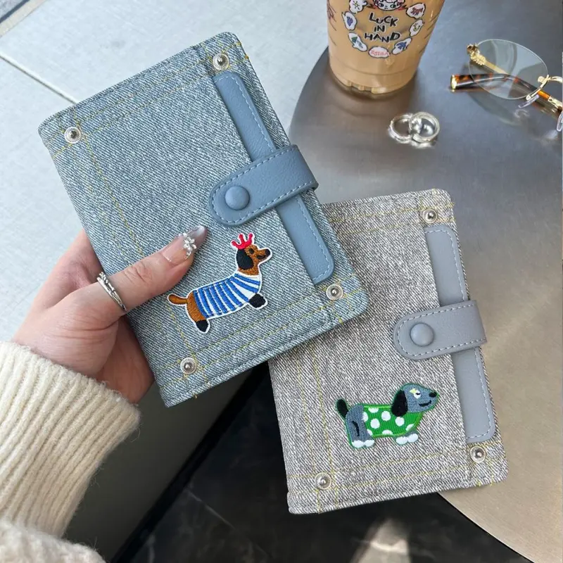 Puppy-design passport and document wallet for travel