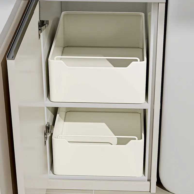 Cabinet internal shelf kitchen drawer tableware spice bottle storage box multifunctional drawer basket storage basket