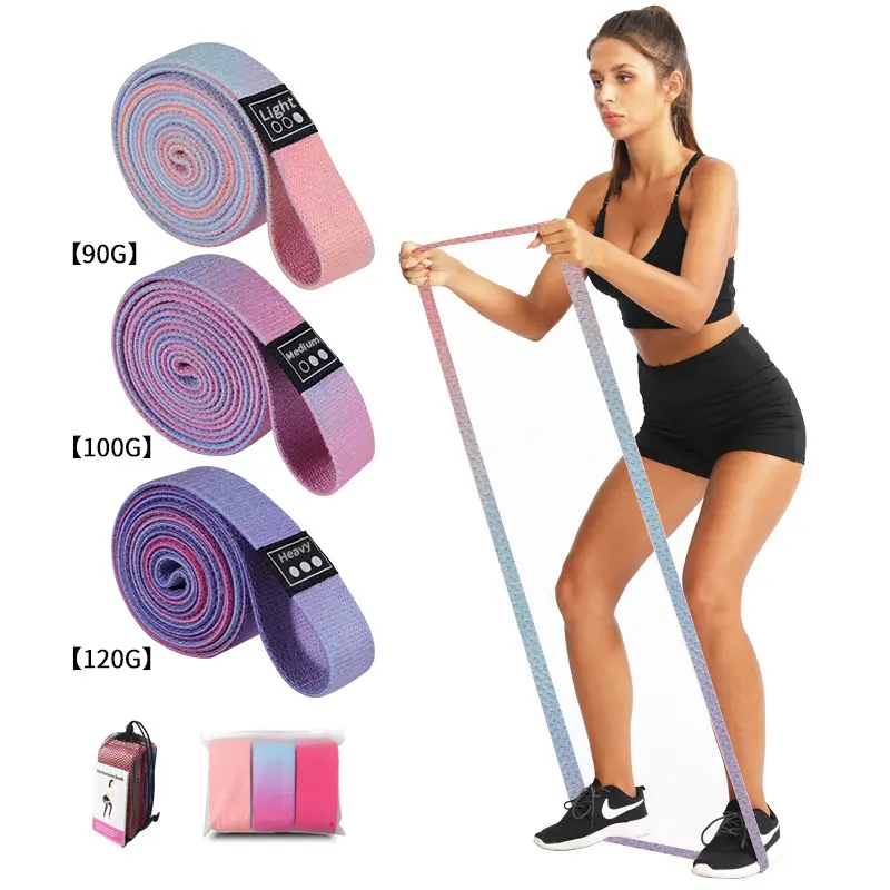 Lange Kniebeugen-Widerstandsbänder 200x3 cm, Glute-Ring, Yoga-Fitness-Zugband
