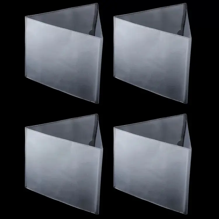 4 PCS PVC Mahjong Card Sleeves, American Mahjong Rule Cards