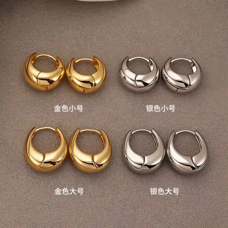 925er-Silber-Tropfen-Ring-Ohrringe für Damen