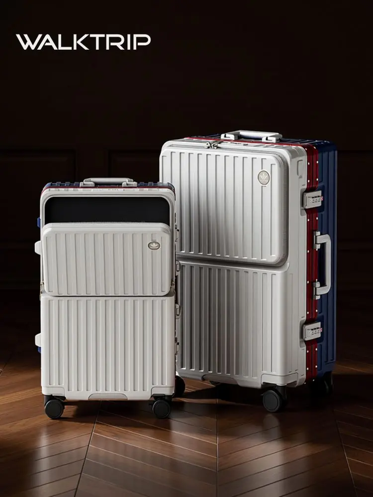 Front-Opening Trolley Suitcase, 26 Inch, Large Capacity, 2025 Model