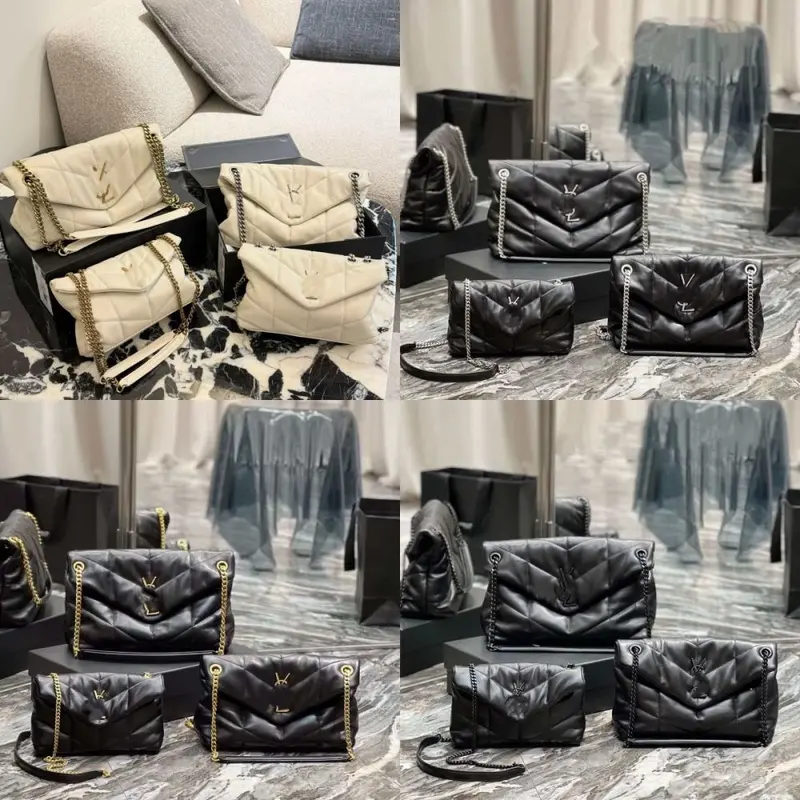 Diamond-Quilted Chain Women's Crossbody Messenger Bag