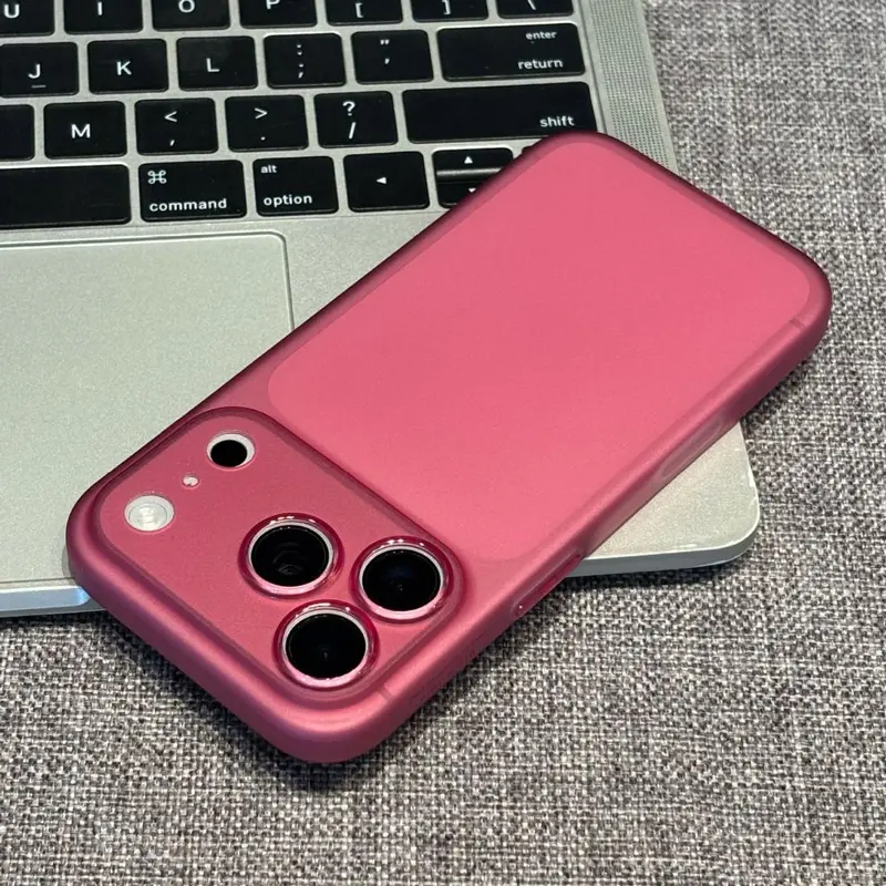 Mattierte, extra dünne Handyhülle für iPhone 18 Pro, einfarbig