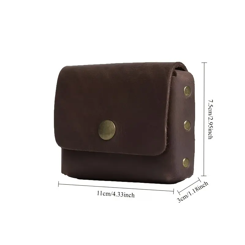 Herren-Gürteltasche, querformatig, retro, Fächer für Karten und Scheine