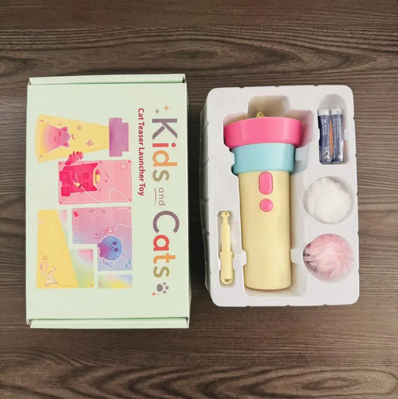 Elektrisches Katzenangel-Spielzeug, Katzenangel mit Ein-Klick-Katapult
