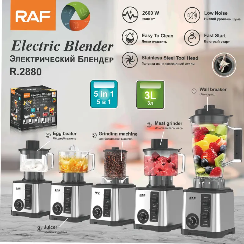 RAF 3L 5-in-1 meyve sıkacağı ve pişirme makinesi