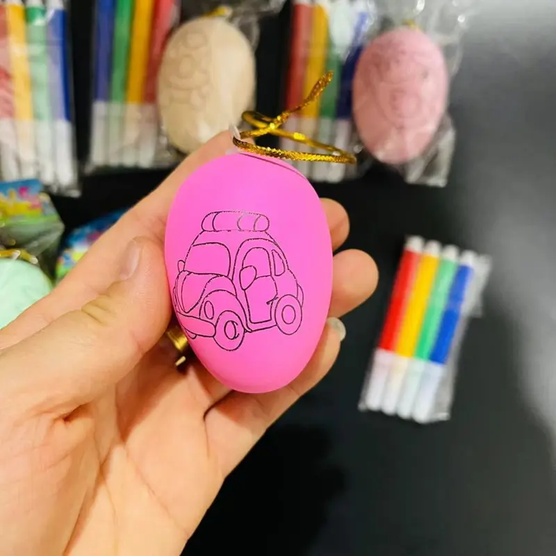 Children's DIY Hand-Painted Coloring Easter Egg Set, Educational