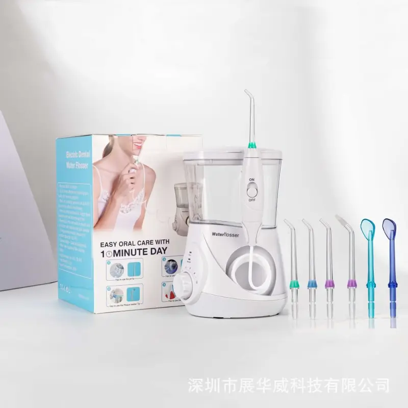 2-in-1 Adjustable Countertop Water Flosser, High Pressure