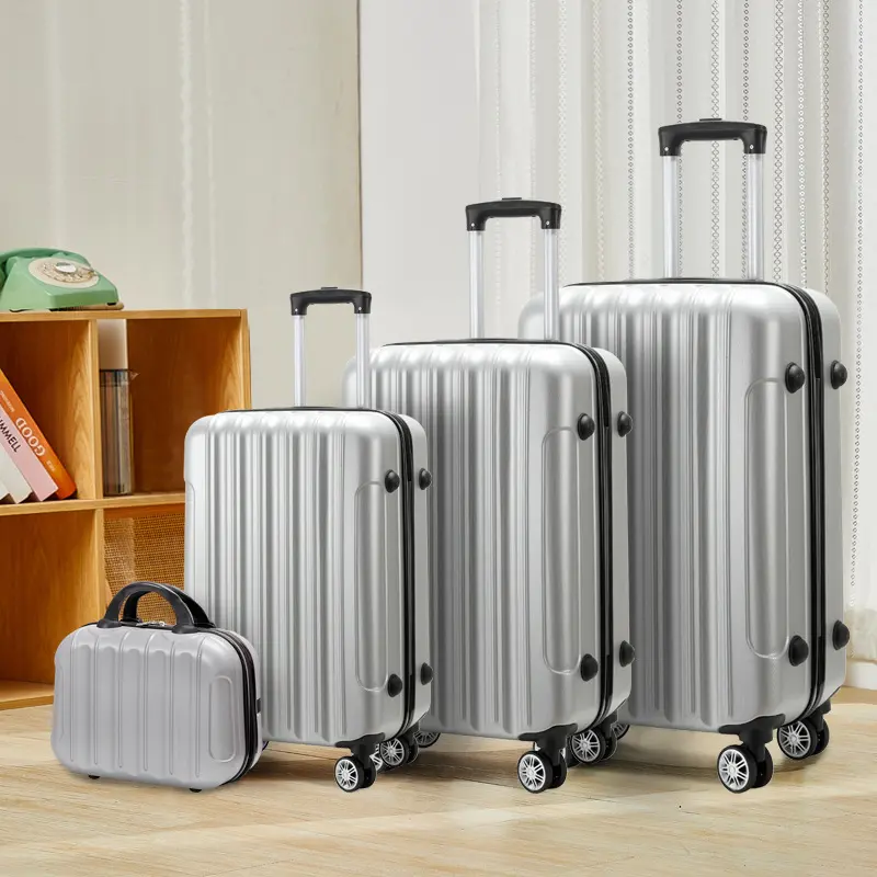 ABS+PC Luggage Set with Spinner Wheels and Combination Lock