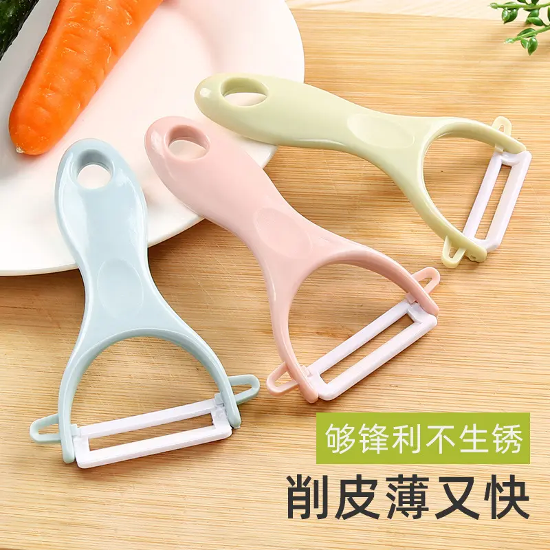 Ceramic vegetable and fruit peeler knife