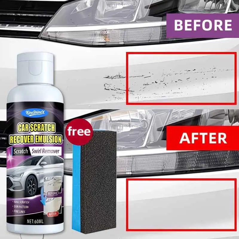 KineShineX Car Paint Scratch Remover Wax, Scratch and Chip Repair Kit