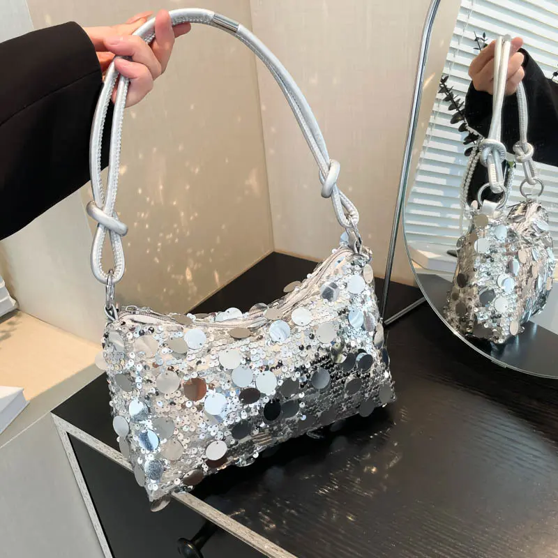 Single-Schultertasche mit Schrägriemen, Achseltasche im Nischendesign