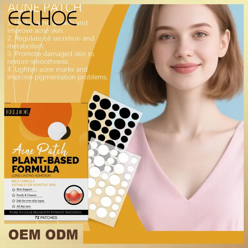 EELHOE Day and Night Acne Patch, Breathable, Oil Control