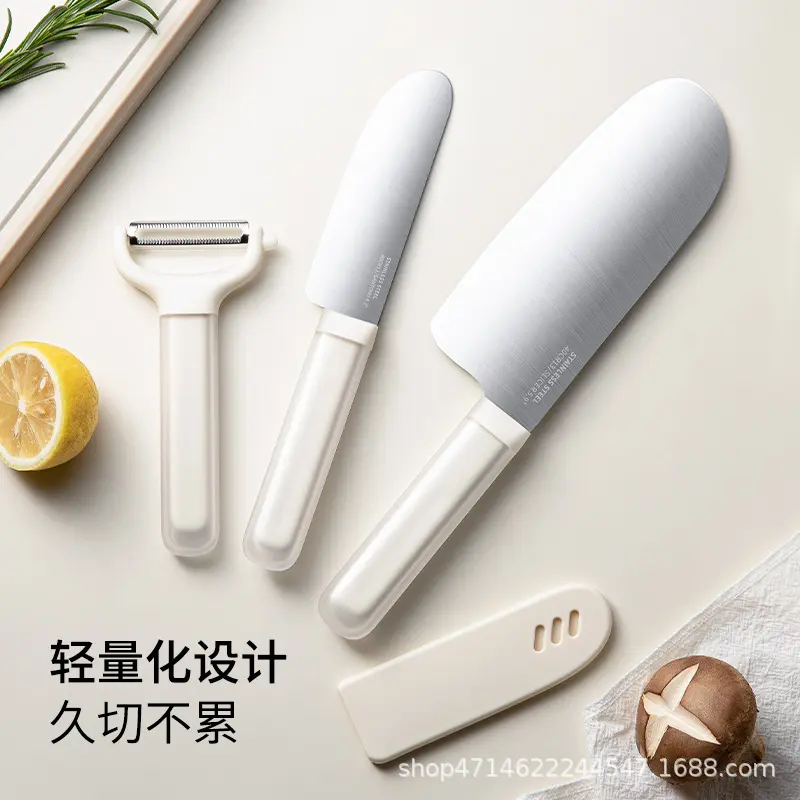 Half-tang vegetable knife stainless steel kitchen set