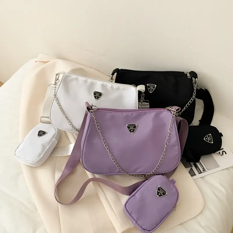Women's Underarm Bag, Solid Color, Minimalist Small Crossbody Bag
